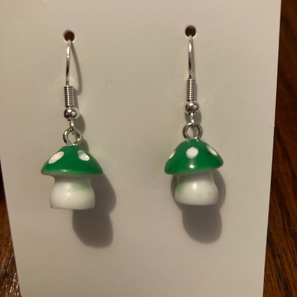Handmade Mushroom Earrings